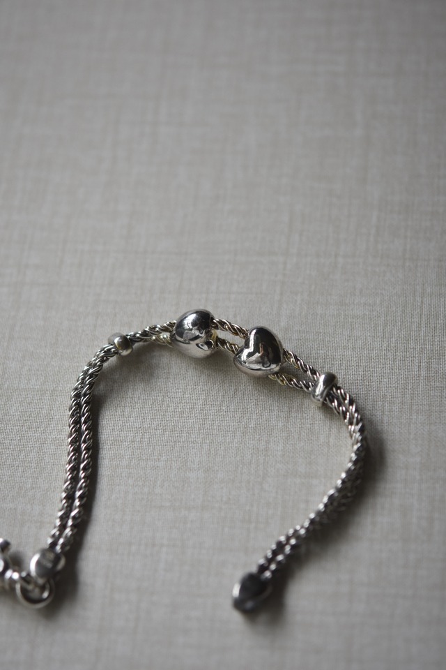 IORI／"Tiffany & Co." bracelet／Double rope Heart