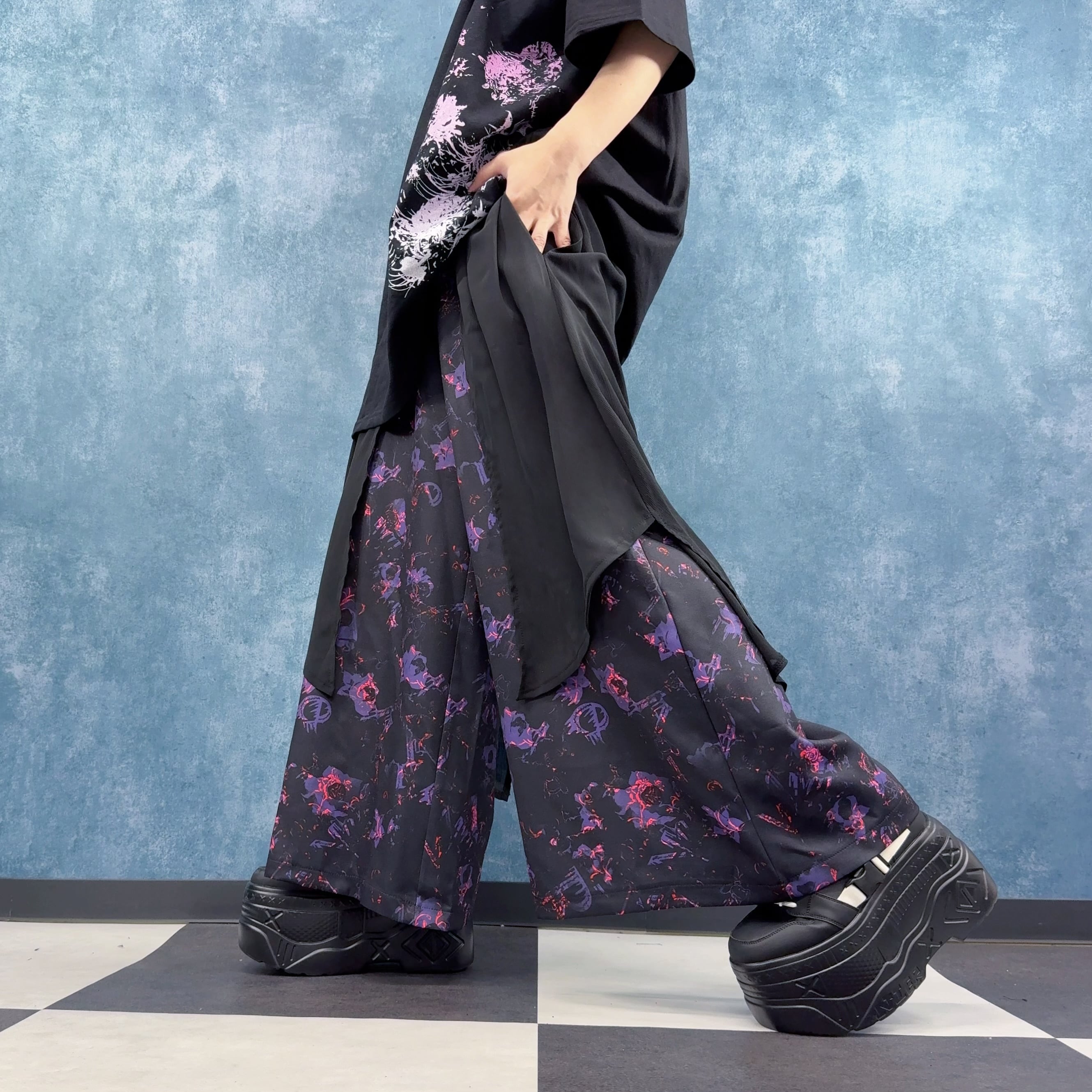 NieRページ フラップレイヤードワイドパンツ【NIER ROSE】 | NIER CLOTHING