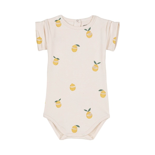 送料無料・即納【STUDIO BOHEME】12m/18m/24m BODYSUIT BAMA / OFF WHITE LEMON / ロンパース / ボエム