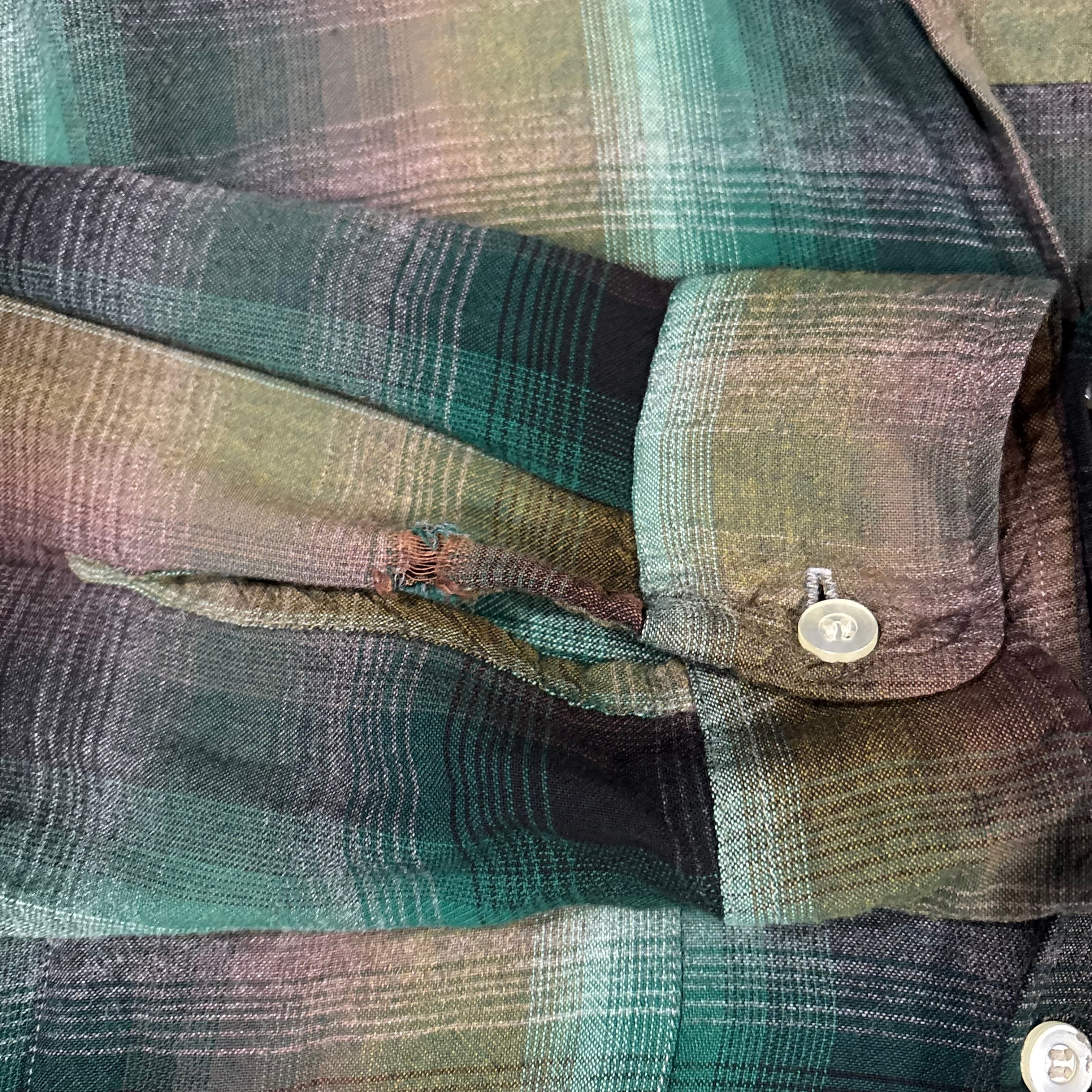 60s【TOWNCRAFT】L/S Rayon Open Coller Shirt | the Holic vintage