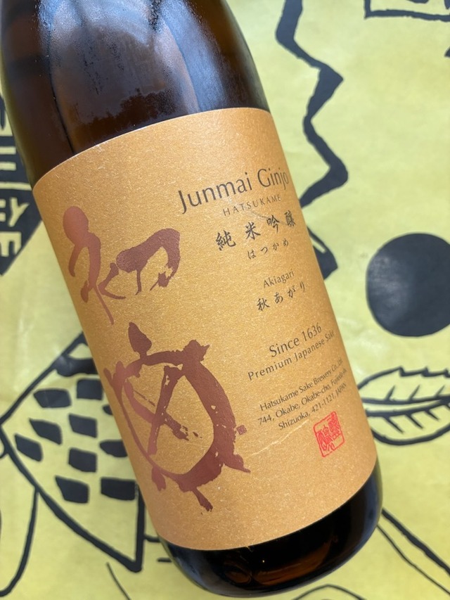 初亀 純米吟醸 秋あがり 720ml