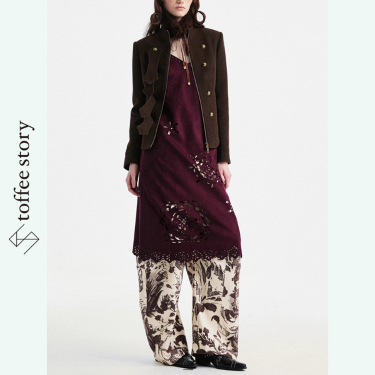 植物の記憶がたゆたうシミターパンツ《B0073》