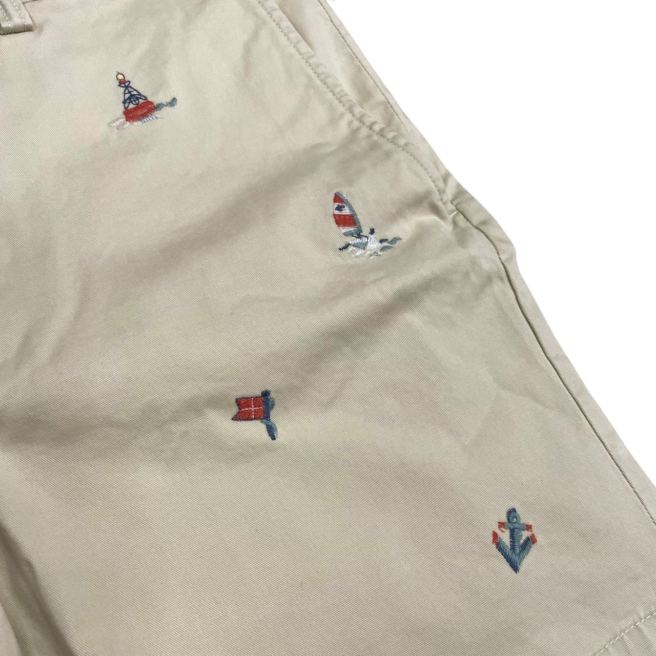 【新品】Polo Ralph Laure ポロラルフローレン マリーンモチーフ刺繍 ストレッチチノショーツ ショートパンツ 【SPT-POLO-014】 - 7