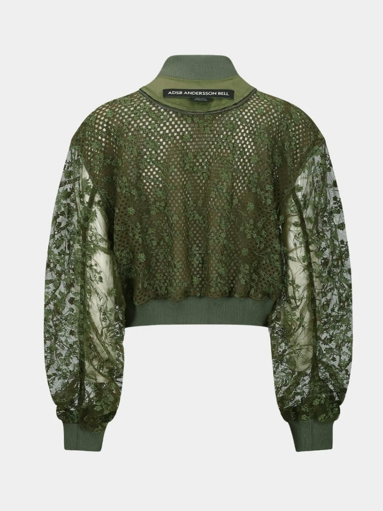 【25SS】ADSB Andersson Bell アンダーソンベル / DOUBLE LAYERED LOGO LACE SHORT BOMBER / レースブルゾン - 9