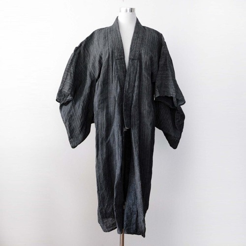 麻 着物 ジャパンヴィンテージ 昭和初期 長着 古布 | Hemp Kimono Japan Vintage Robe Long 20～30s