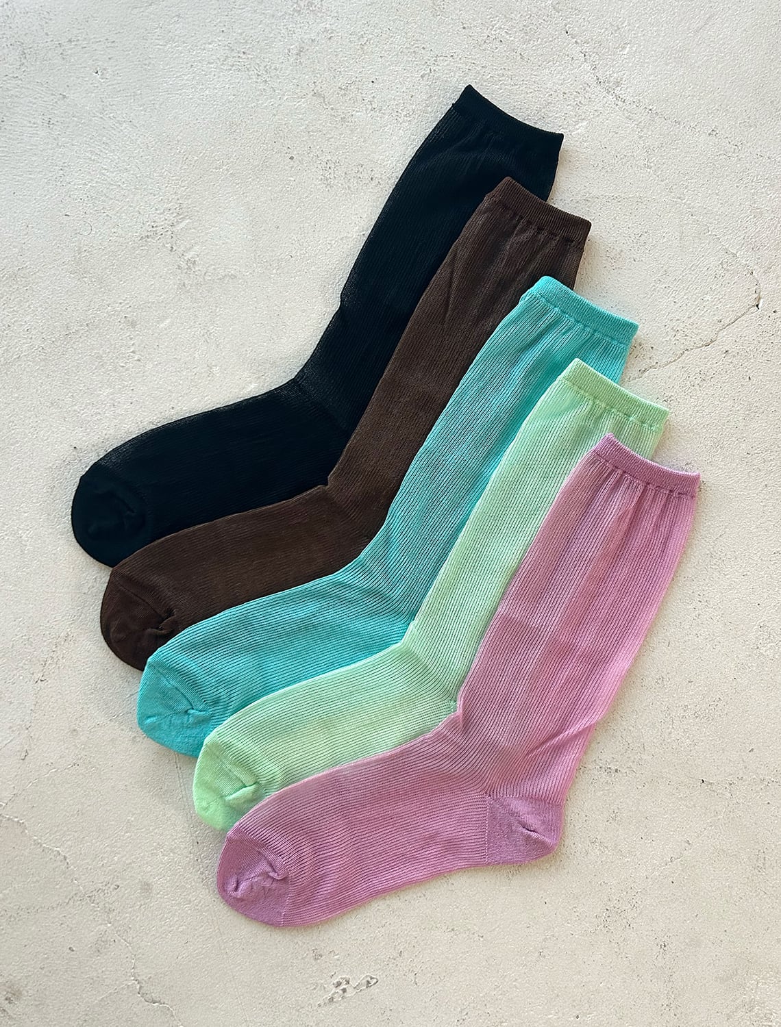 シアーカラーポップ ソックス