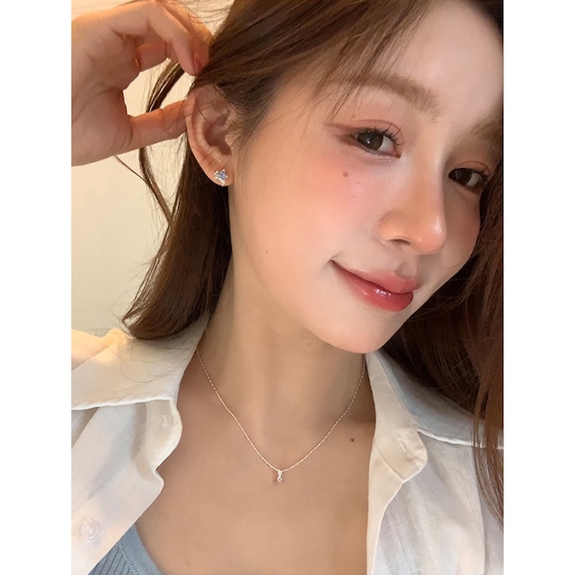 suzyaccシルバー青色の星ピアス