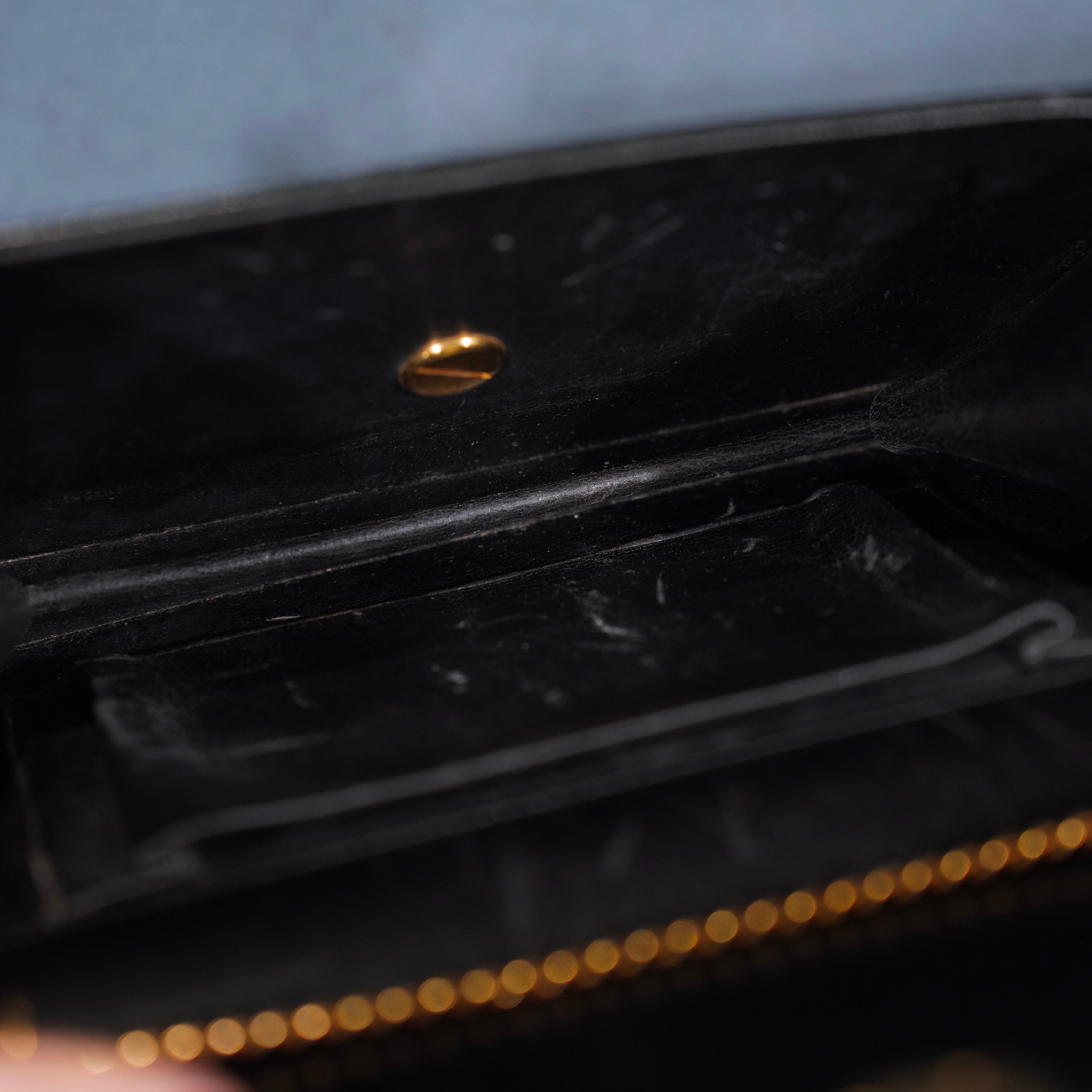 Christian Dior LOGO DESIGN CHAIN LEATHER SHOULDER BAG/クリスチャン