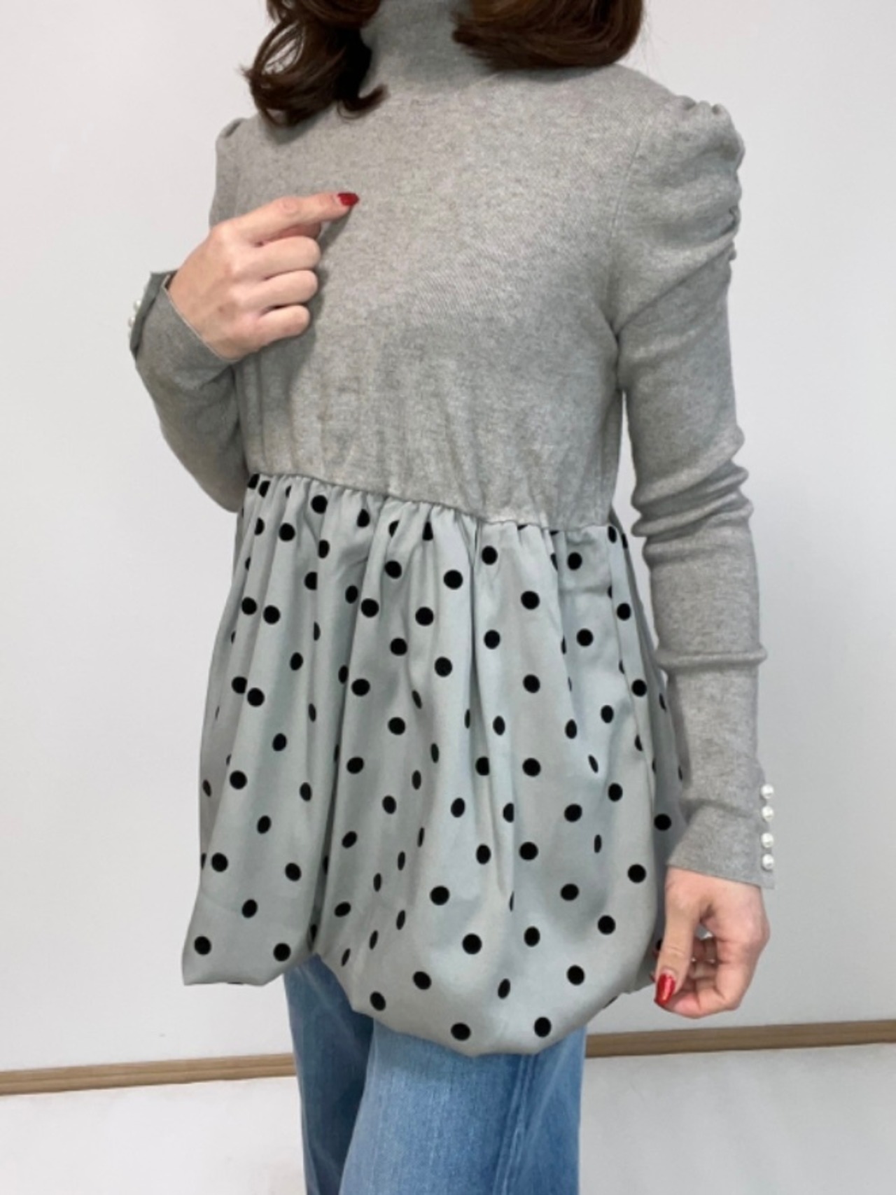 シスター　Sister　ゲリラライブ　ドットパールニットトップス　　5000人フォロワーありがとう企画！！！