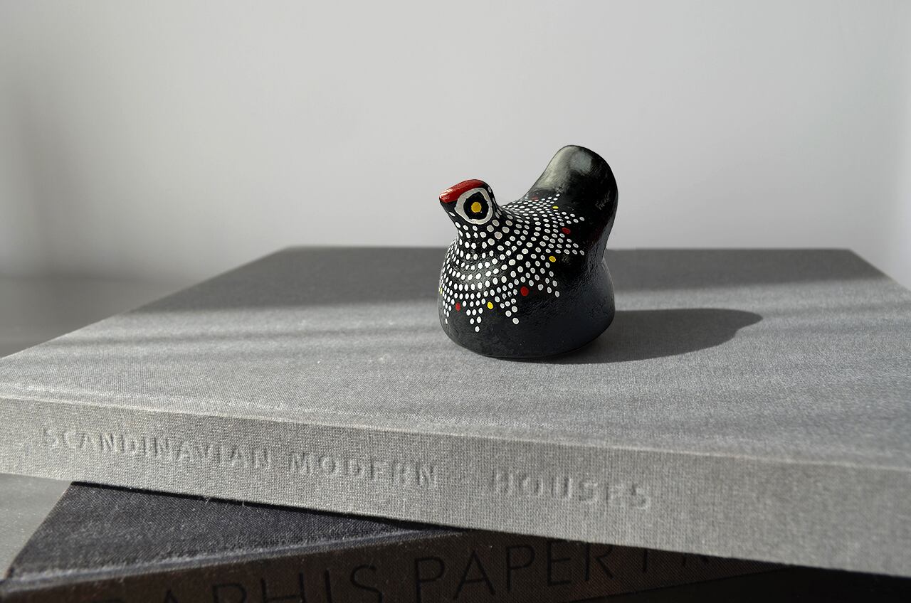 【sold out】ホロホロ鳥 陶器の置物 (S)