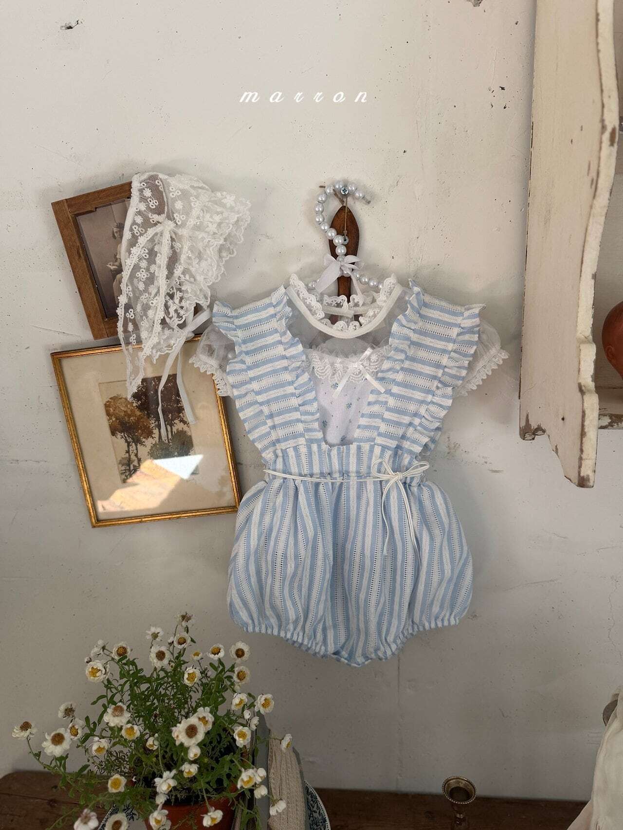 予約】 2026 SS marron マロン ベルロンパース(baby） | Little Bloom 