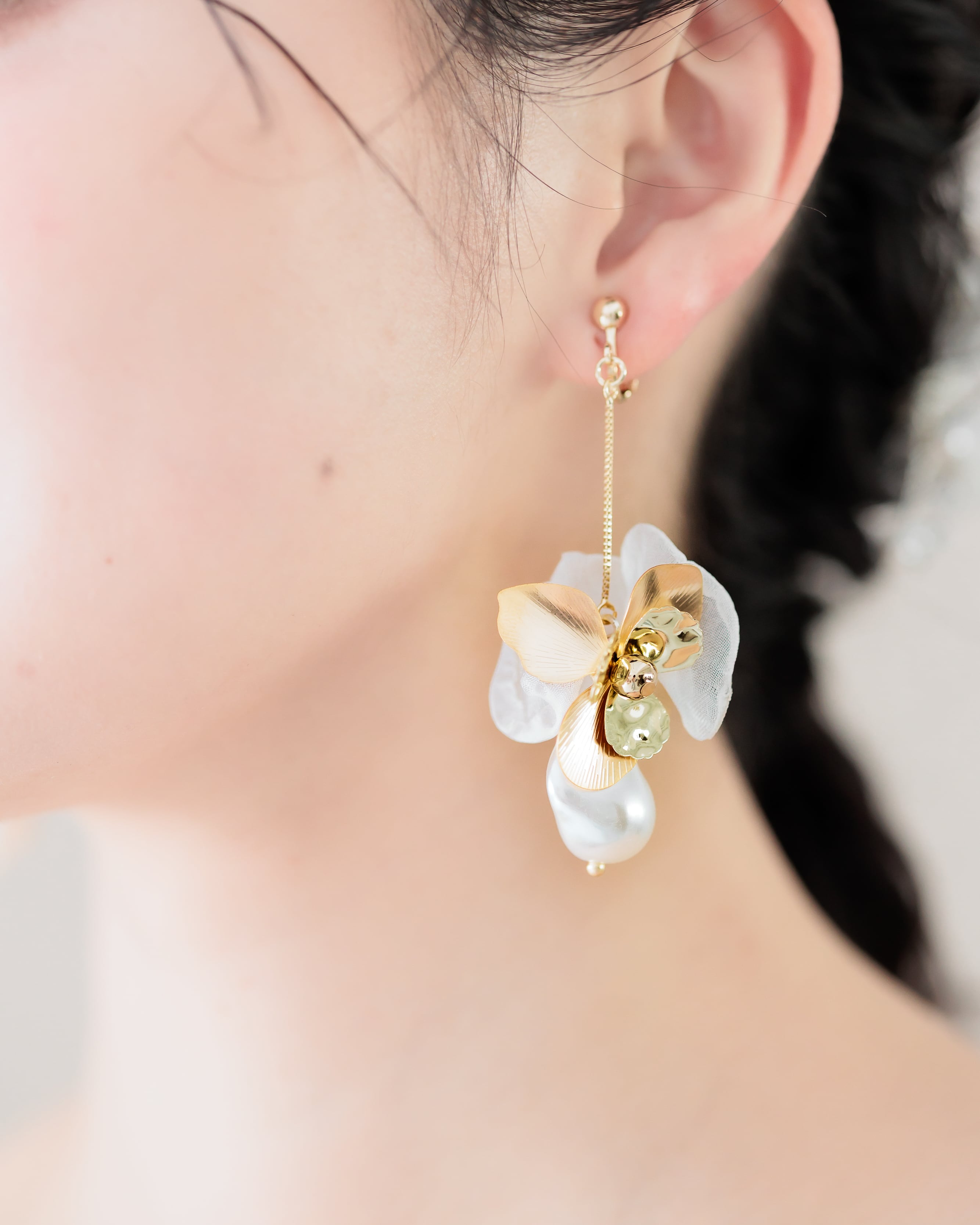 ブライダルイヤリング/ピアス【AE2505-18】 | ブライダルアクセサリー