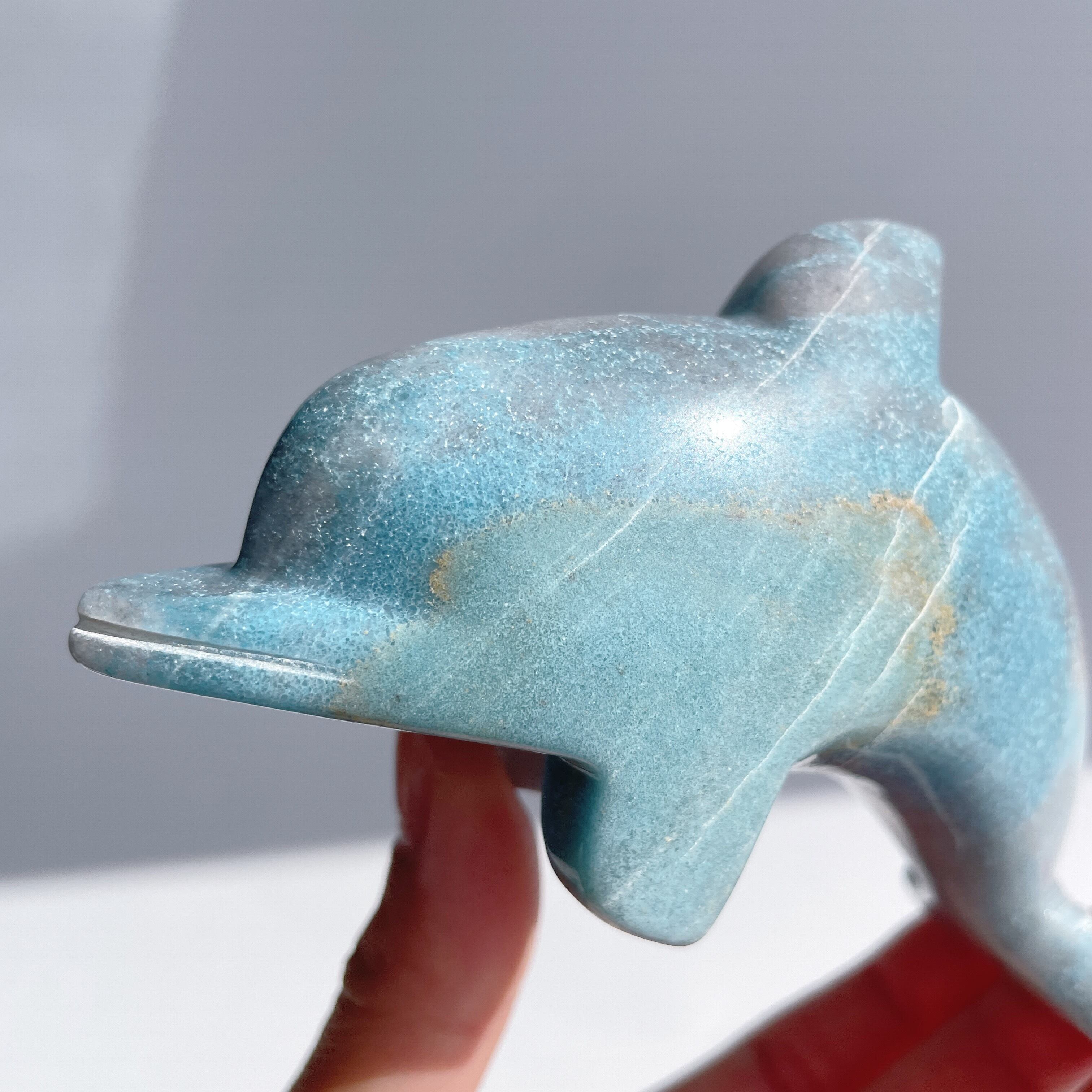 トロレアイトインクォーツ（トロール石）イルカ13◇Trolleite◇天然石