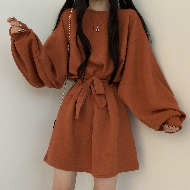 21aw ウエストマークワンピース 韓国レディースファッション通販 Krex ケーレックス