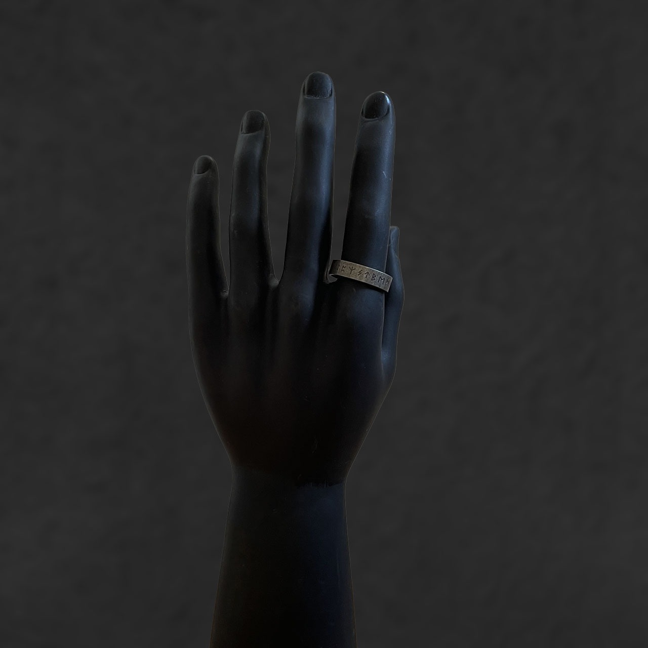 Retro Word Ring〈316L〉