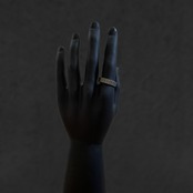Retro Word Ring〈316L〉