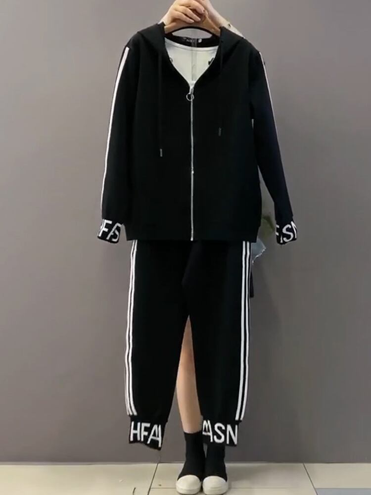 スリムトップス パンツ スプリングカジュアル 大きめサイズ 春物 ミックスインファッション68180245404