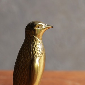 ゴールドに輝く、凛々しいペンギン（子）