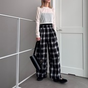 crew neck tulle sheer short tops/offwhite
