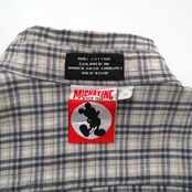 90s MICKEY check shirt