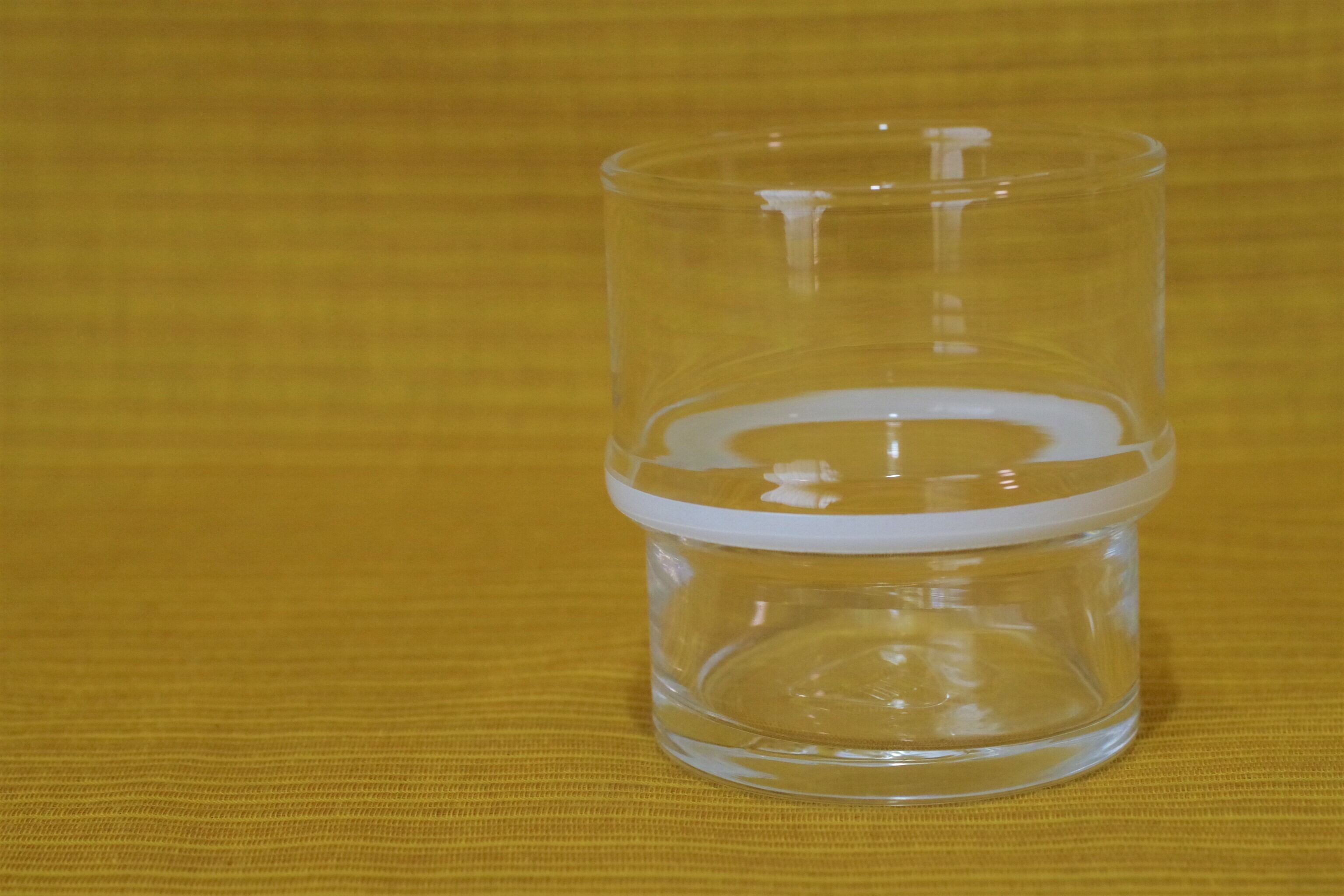 白いライン Hoya ビゴラス タンブラー スタッキング ガラスコップ グラス 昭和レトロ 古道具 暮らしの古道具 古箱屋