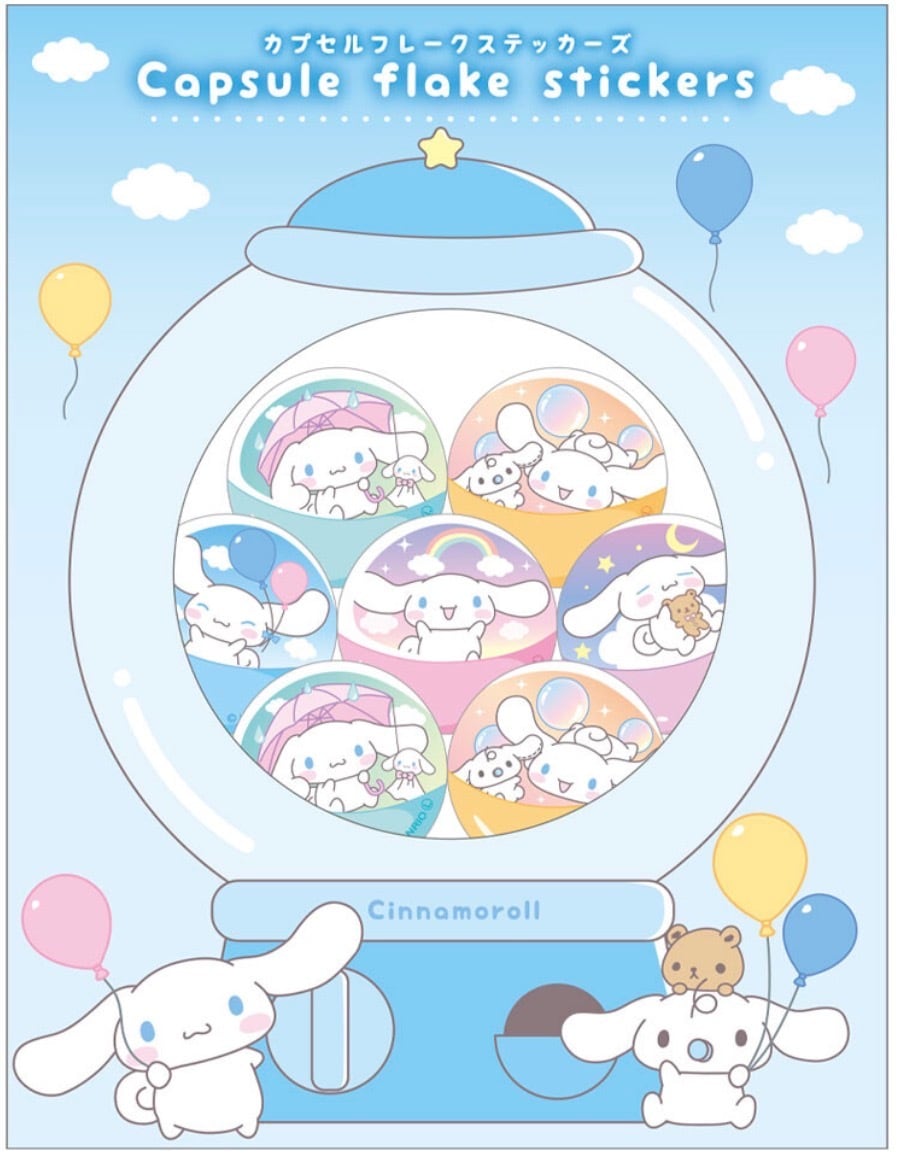 予約販売】サンリオキャラクターズカプセルフレークシール | SEALSHOP