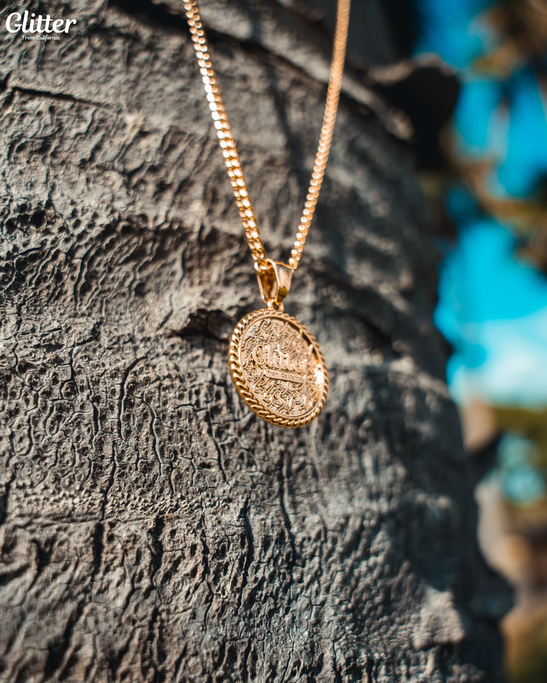 Glitter Indian Coin Pendant | Glitter Glitter Indian Coin Pendant | Glitter