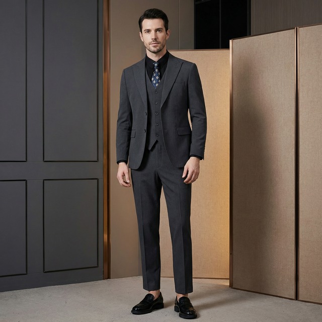 シングルブレストジャケットandパンツスーツ（2color） Ｍ0714