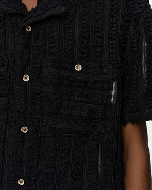 【26SS】ADSB Andersson Bell アンダーソンベル /KENLEY KNITTED OPEN COLLAR SHIRT / シャツ