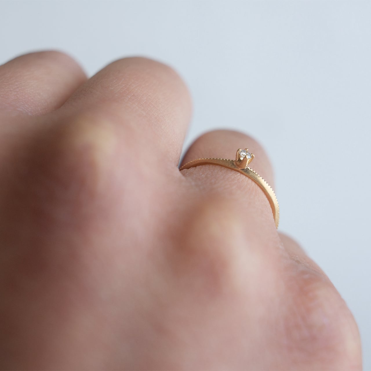 ディスク ダイヤモンド ミルリング K10 | Kumiko Taya jewelry