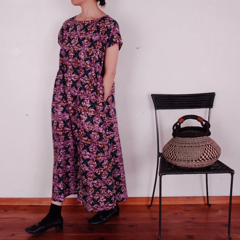 アフリカンプリント サーキュラーラップスカート red botanical | コレリ
