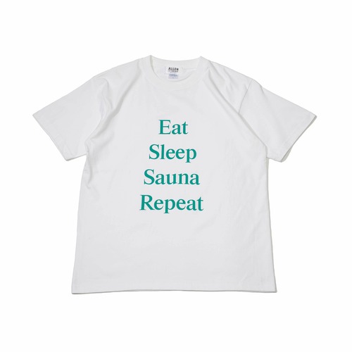 Sauna Repeat  T-shirt white