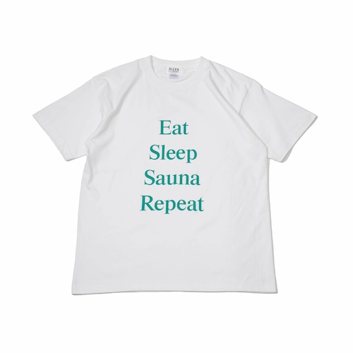 Sauna Repeat  T-shirt white