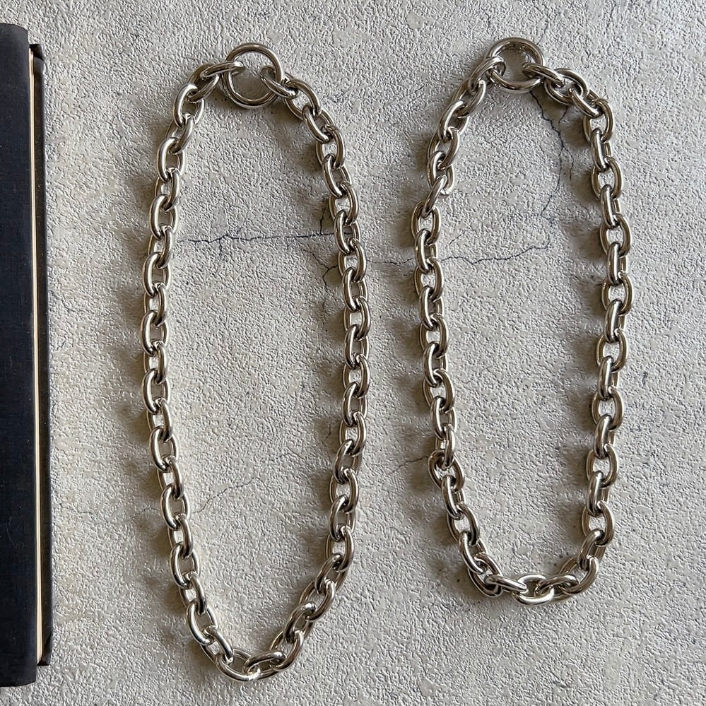 ボリュームチェーンネックレス シルバー | 上品なアクセサリー