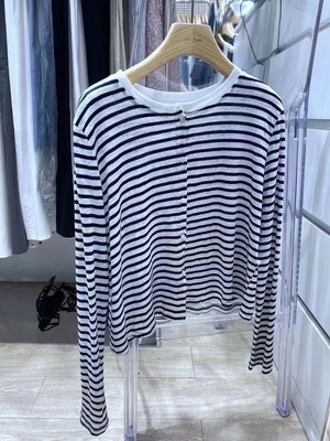 2way ボーダーカーディガン　AJ22085-376