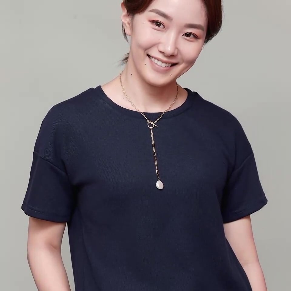 マンテルデザインが映える Yシルエット ネックレス 淡水パール バロックパール / サージカルステンレス製 アレルギー対応 レクタングルチェーン / pe-157