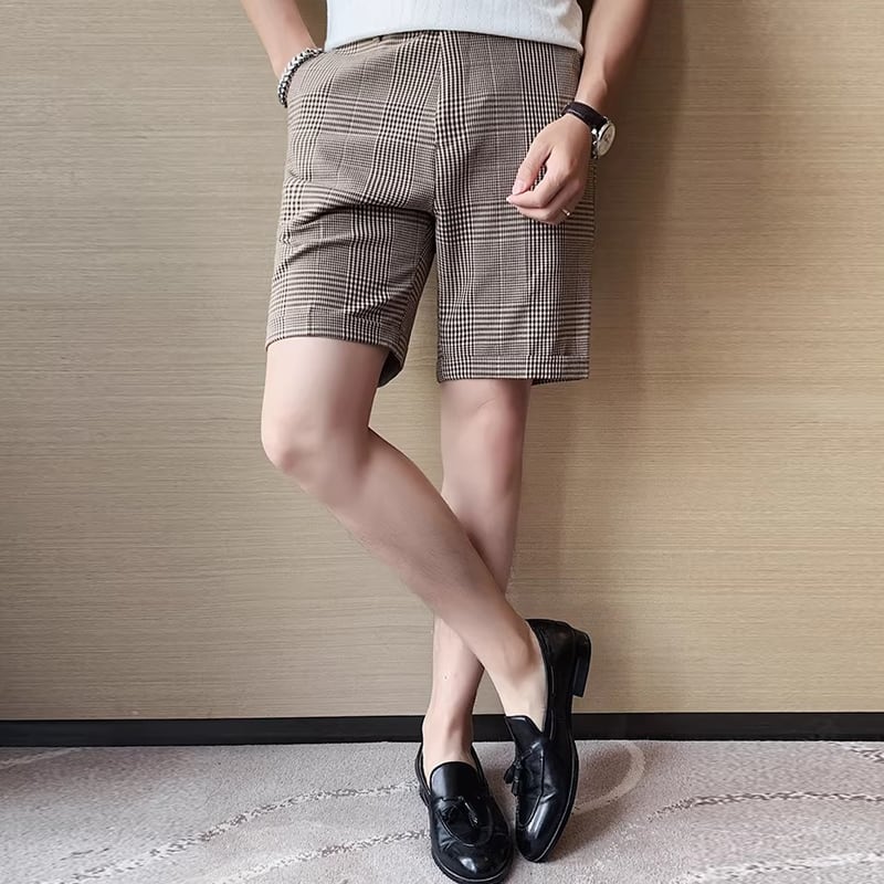 チェック柄 ハーフ丈 ショートパンツ 2color PA0415 | R-Base