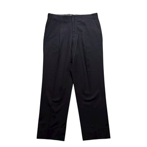 vintage 1960’s black × brown stripe wool slacks