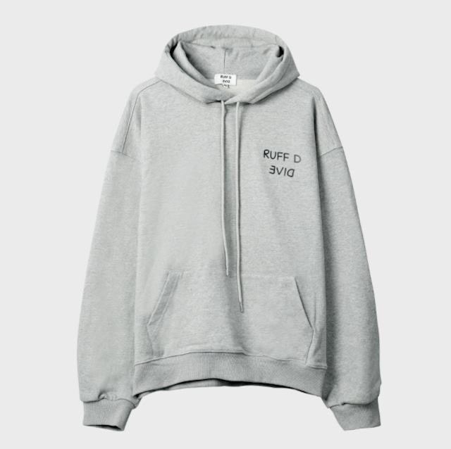 [RUFF D DIVE] Basic Logo Hoodie Grey 正規品 韓国ブランド 韓国通販 韓国代行 韓国ファッション
