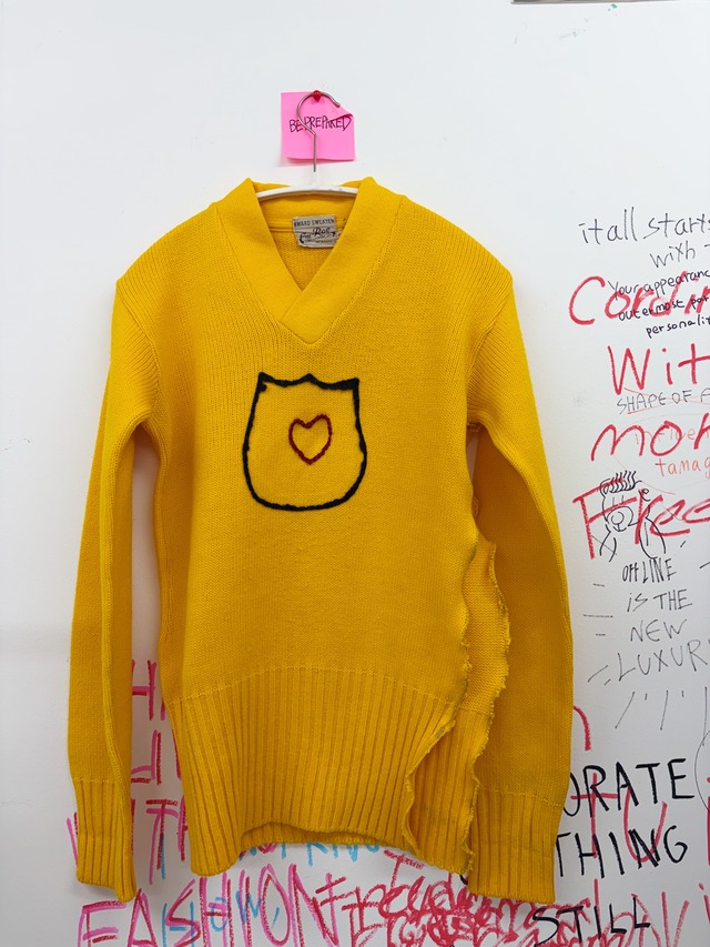 60s vintage school sweater