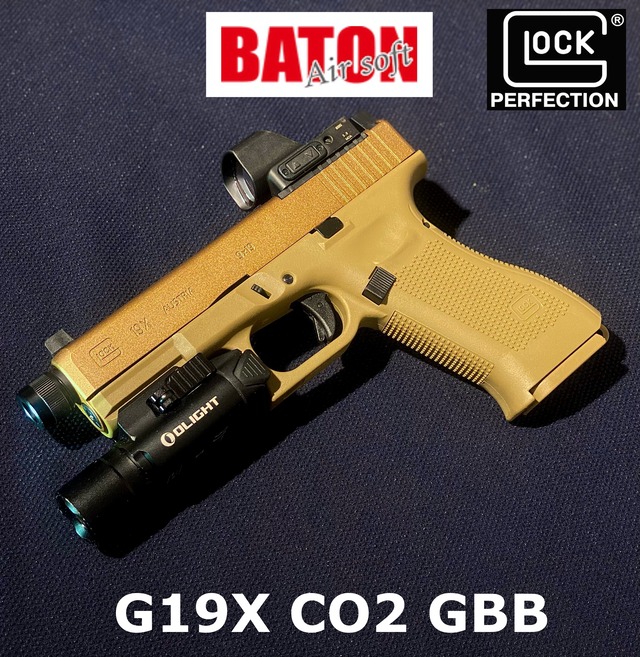 【BATON Airsoft】G19X MOS CO2 GBB