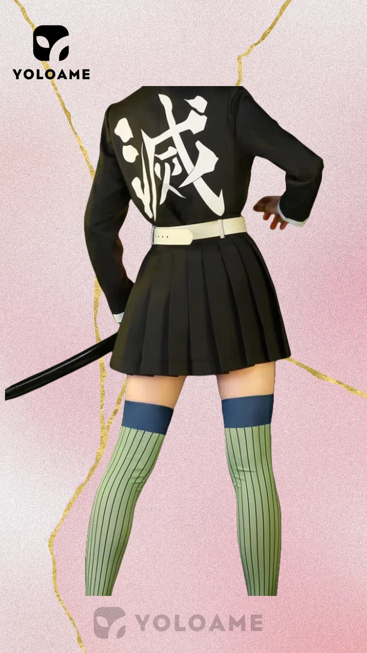 三分妄想 鬼滅の刃 戀柱 甘露寺蜜璃 コスプレ衣装 | YOLOAME公式