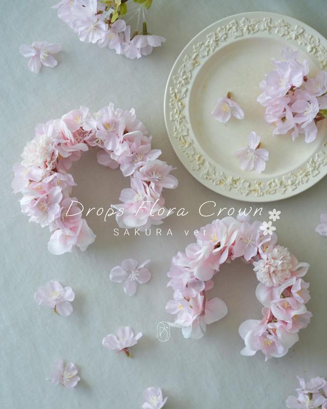 〈 即納 〉 Drops Flora Crown red pink