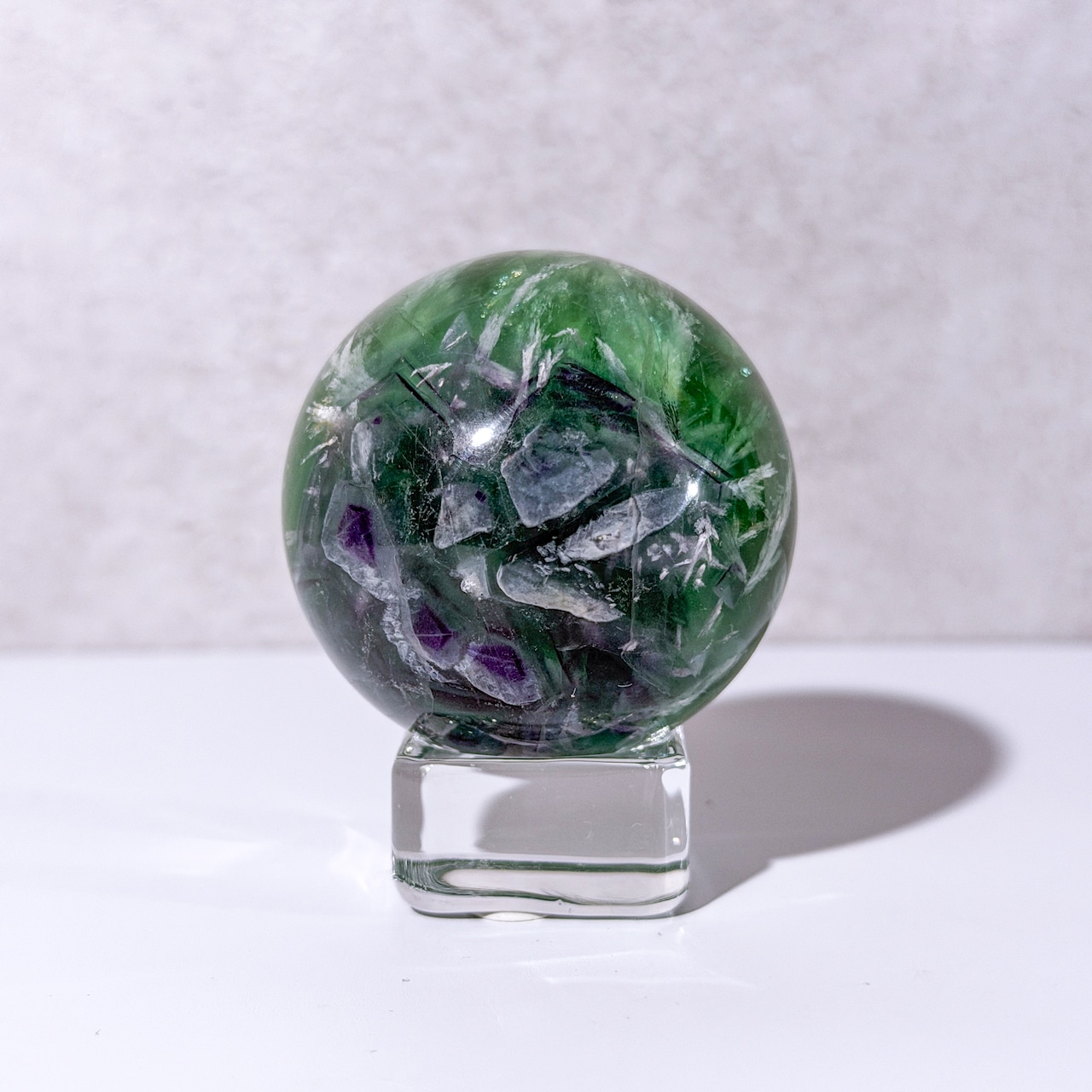 フェザーフローライト スフィア ＊ Angel Feather Fluorite ＊ 天然石