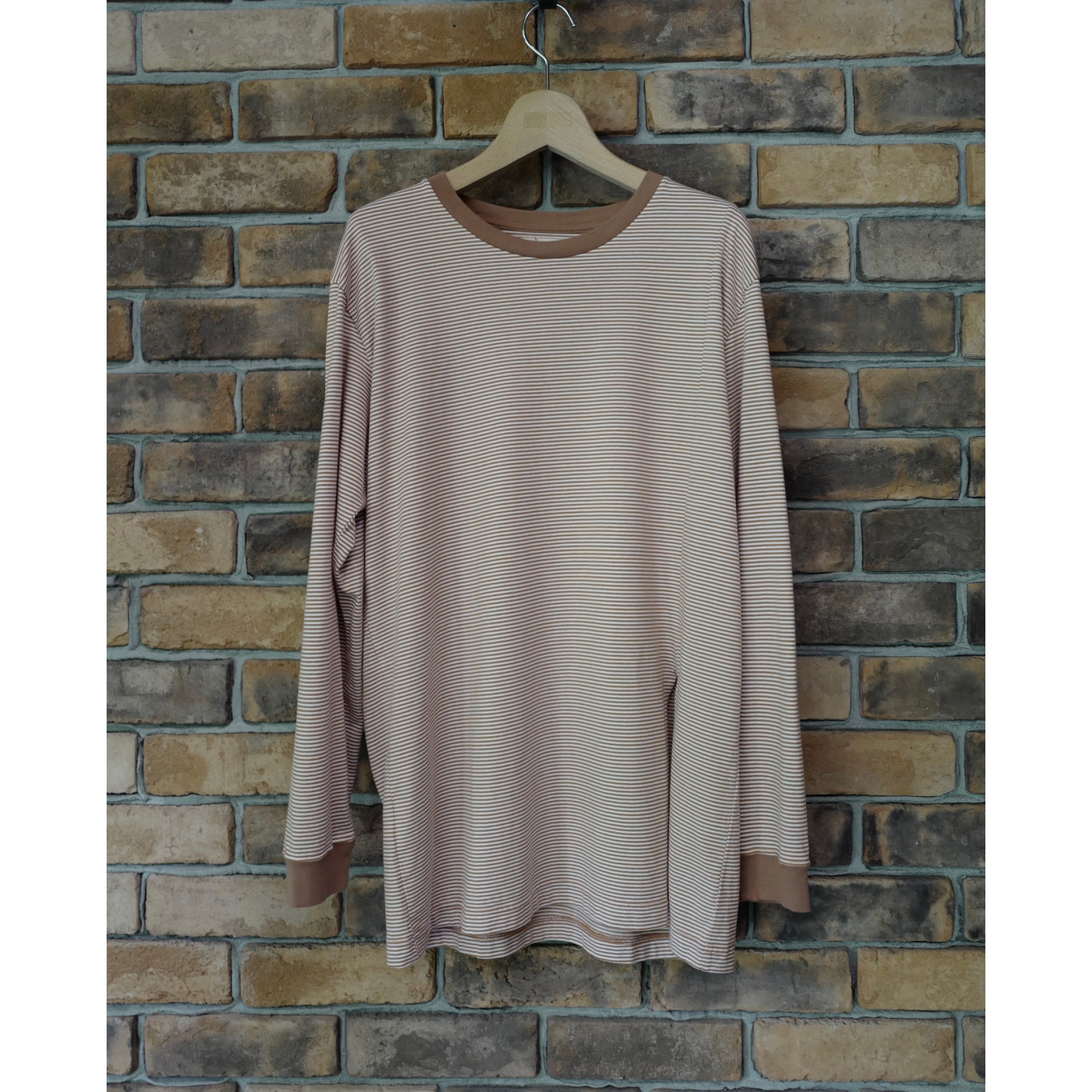 MEYAME │BORDER SLIT LONG SLEEVE TEE (2colors)