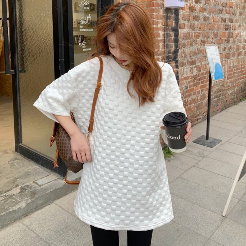 ホワイトTシャツ シャツ レディーススプリングオータム 春物 秋物 1号婦人1970496758