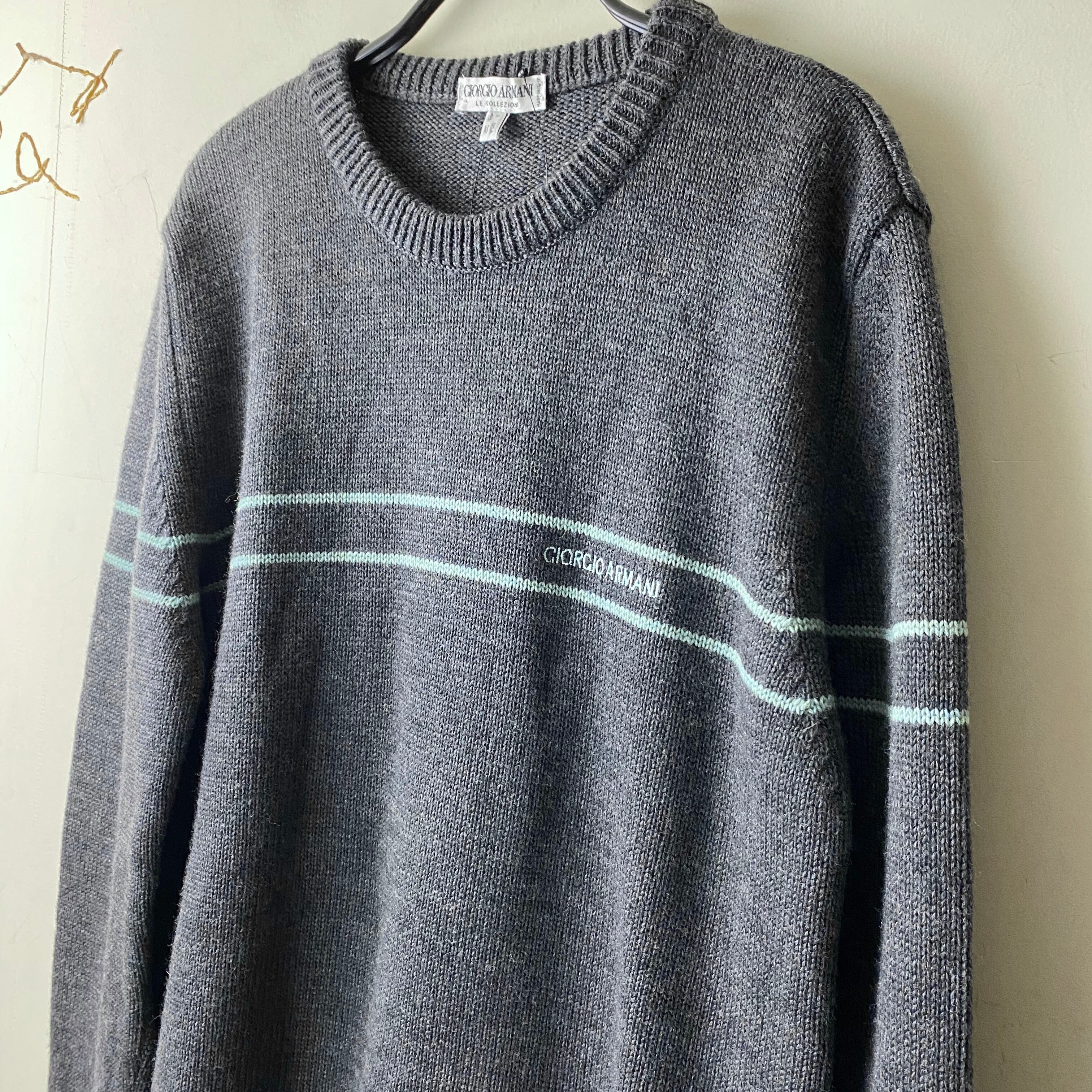 vintage GIORGIO ARMANI logo wool sweater | NOIR ONLINE