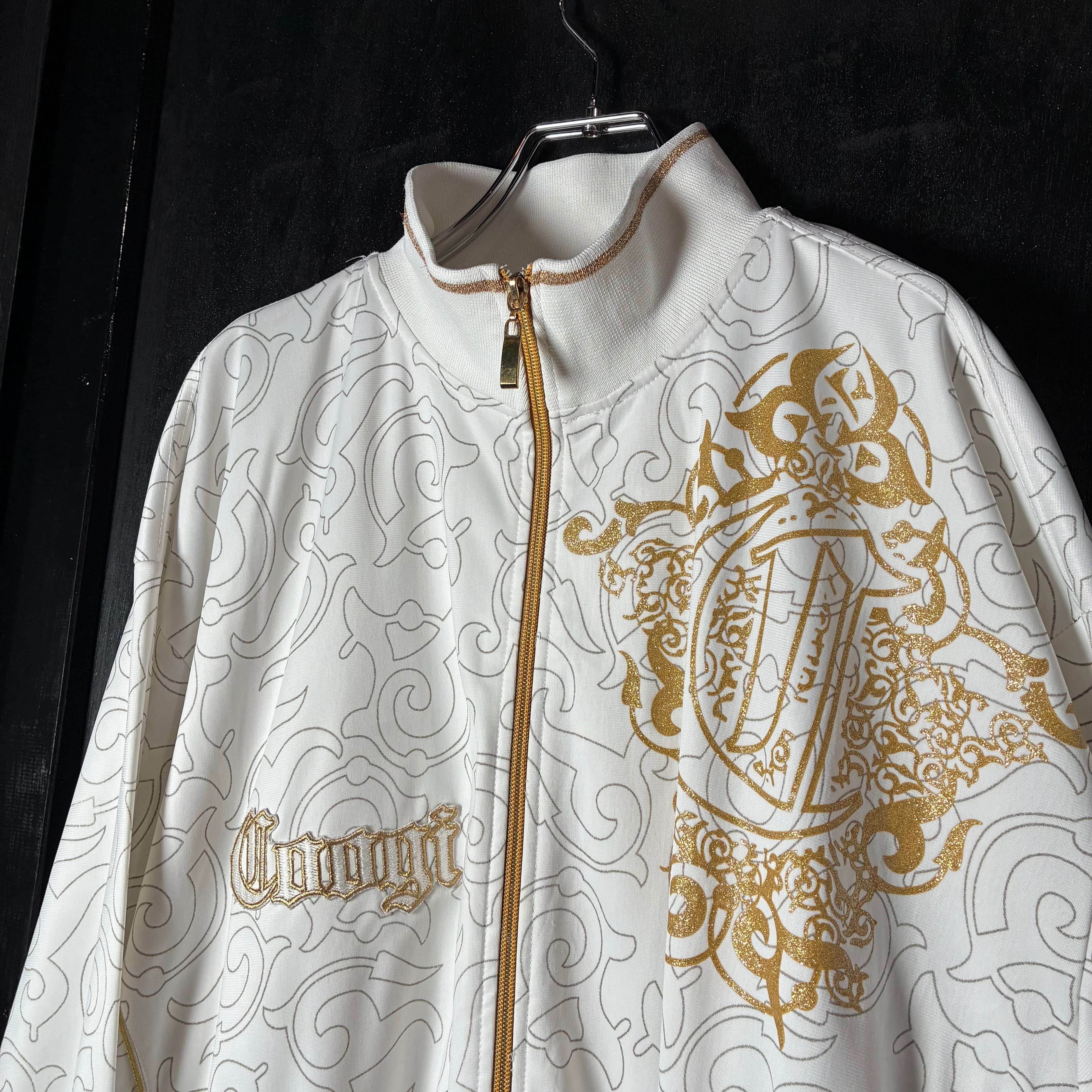 COOGI クージー　トラックジャケット　サイズXL COOGI トラックジャケット 白金 オーバーサイズ クージー チャラ男