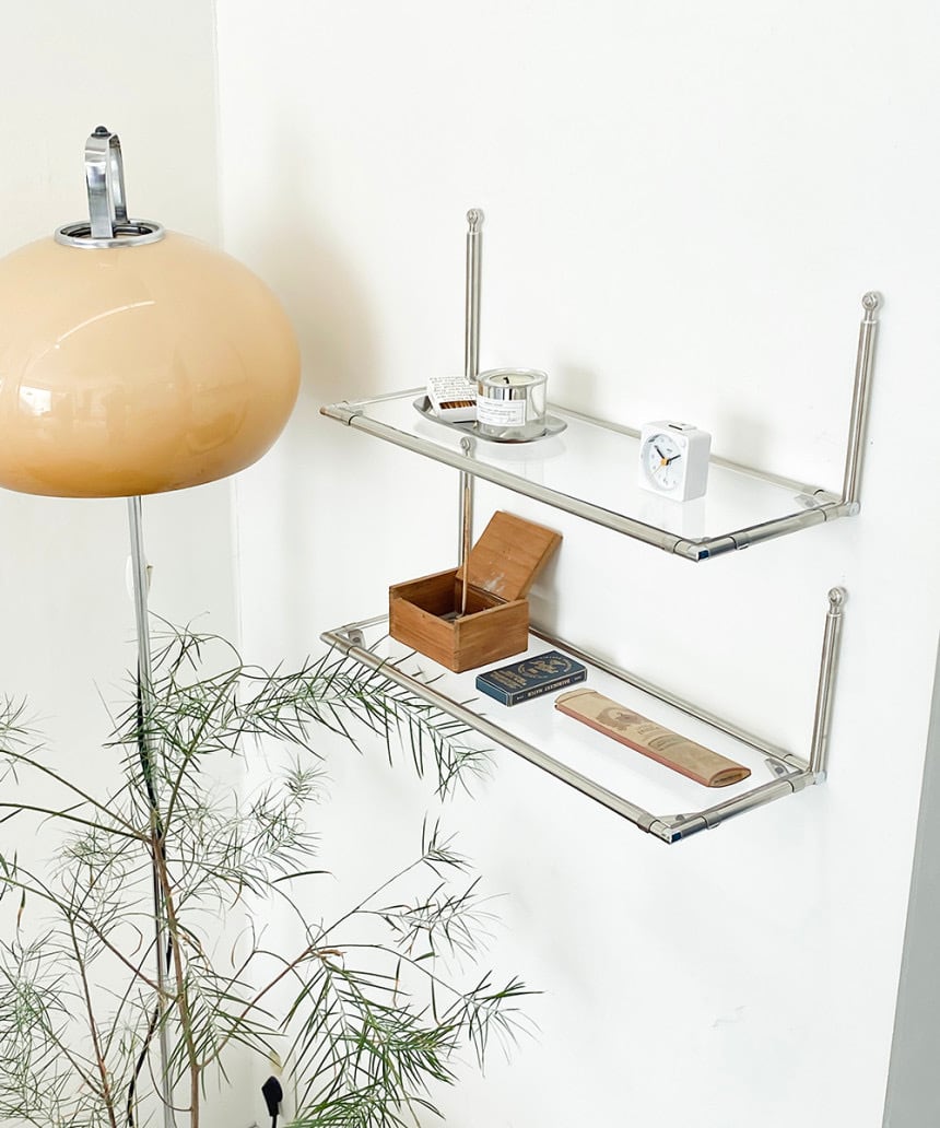 module wall shelf 2colors / モジュール ウォール シェルフ 壁掛け