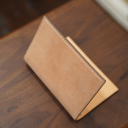 カンダミサコ　M5サイズ　システム手帳カバー　国産コードバン　ナチュラル